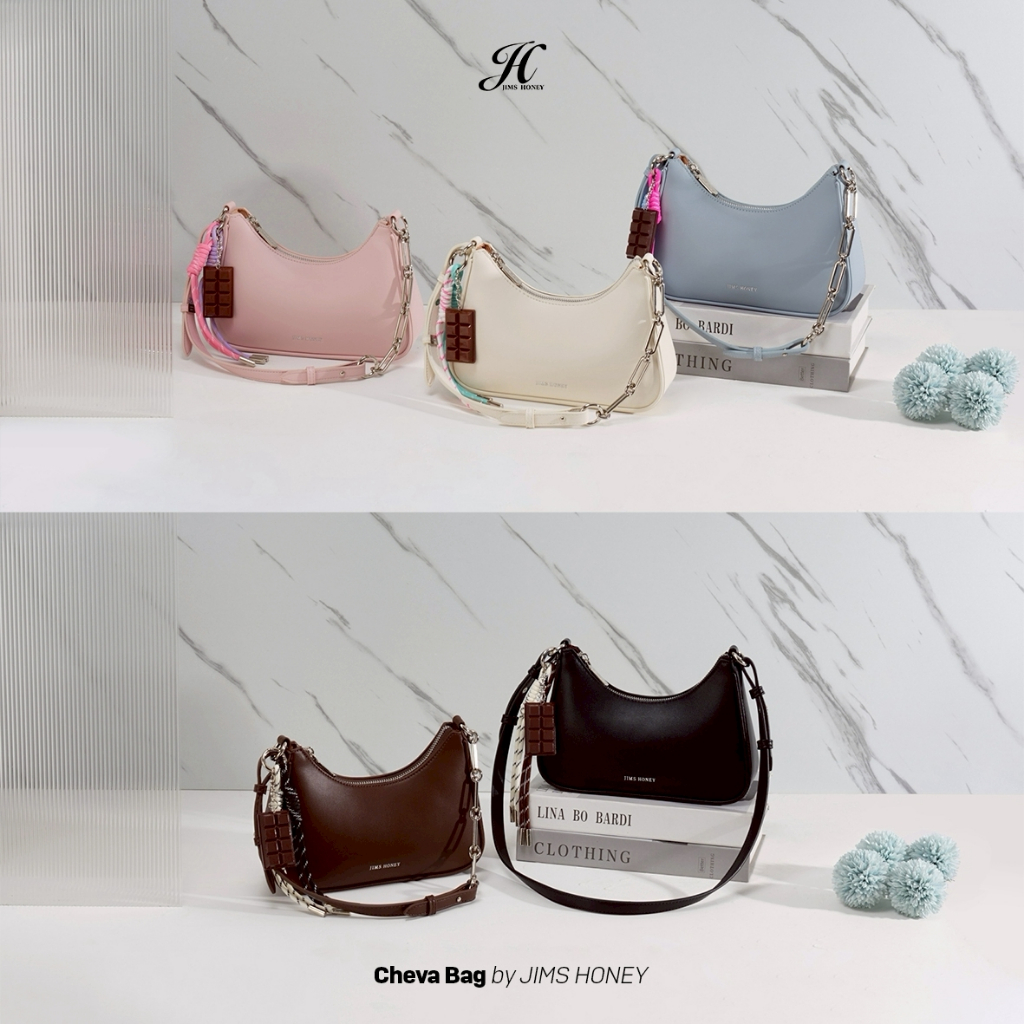 JIMS HONEY CHEVA BAG Tas Selempang dan Hand Bag Wanita Slingbag Cewek Jimshoney Trendy Elegan Kulit