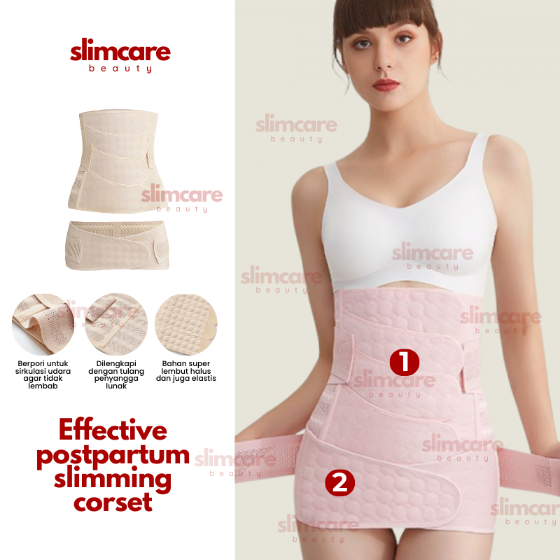 Korset Gurita 2 In 1 Pelangsing Stagen Pengecil Perut Buncit Korset Ibu Pasca Habis  Melahirkan Caes