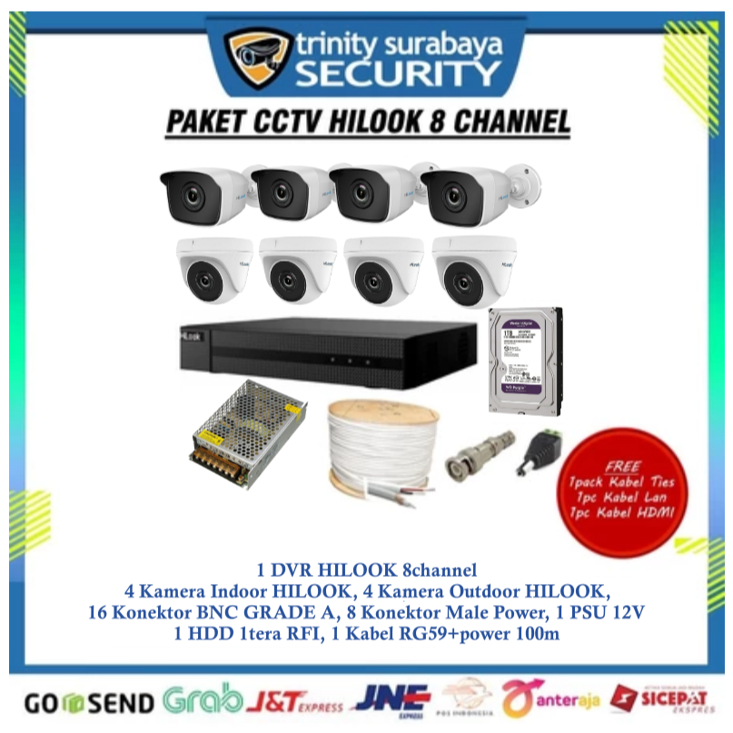 Paket CCTV 8ch HILOOK By HIKVISION 2mp