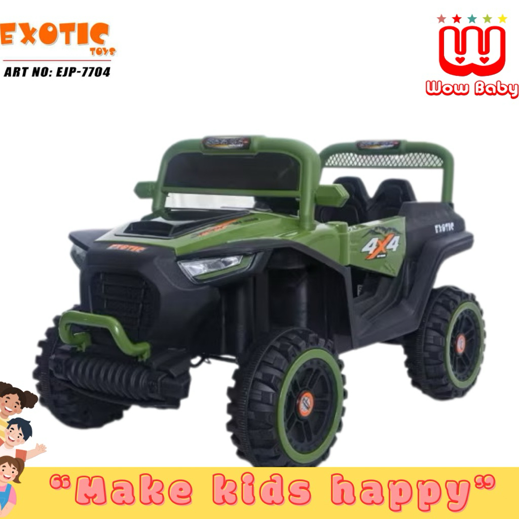 EXOTIC EJP-7704  MOBIL AKI MAINAN ANAK Mobil anak ban karet 7704+/plastik