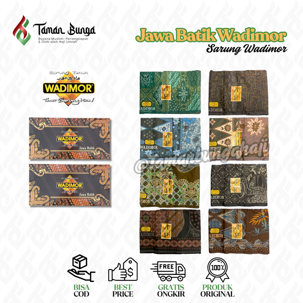 SARUNG WADIMOR JAWA BATIK / WADIMOR SARUNG TENUN MOTIF BATIK