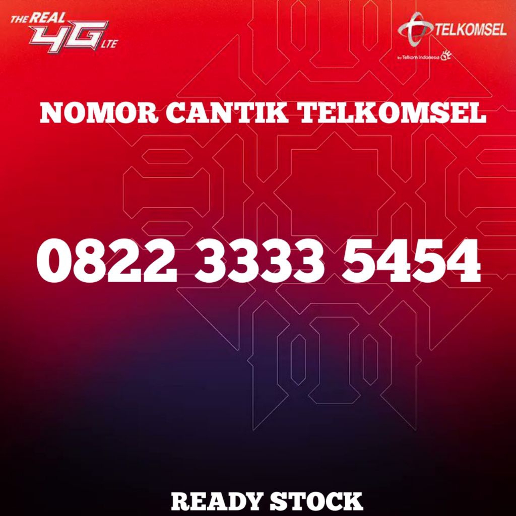 Nomor Cantik Telkomsel Simpati 0822 Ekor 5454 SASA