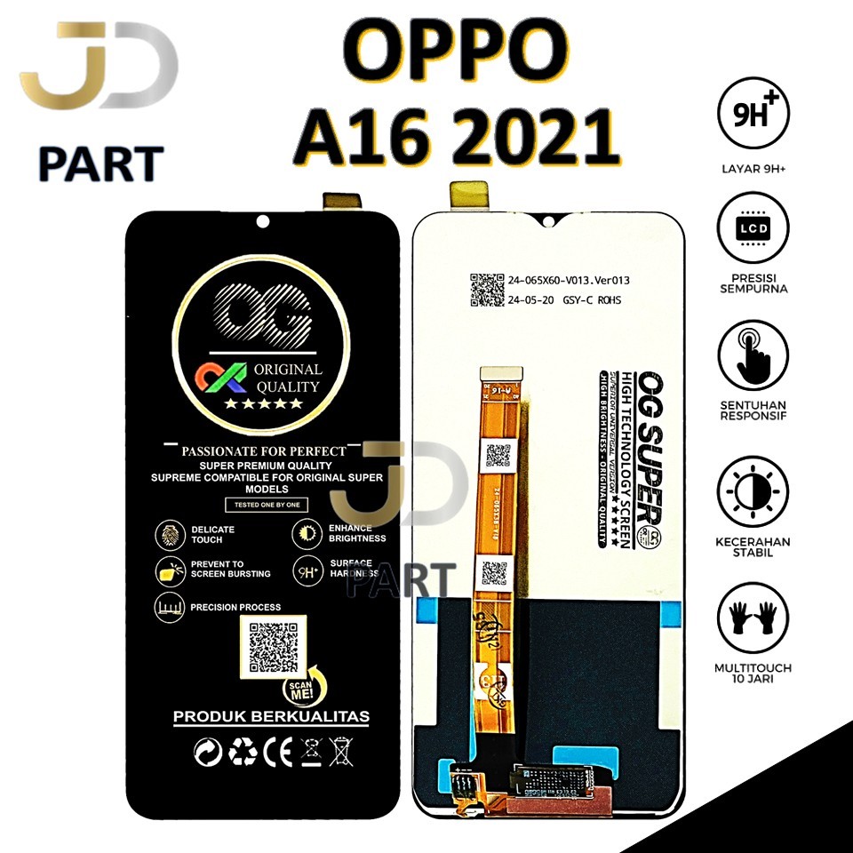 LCD TOUCHSCREEN OPPO A16 2021 FULLSET COMPLETE ORIGINAL 100%