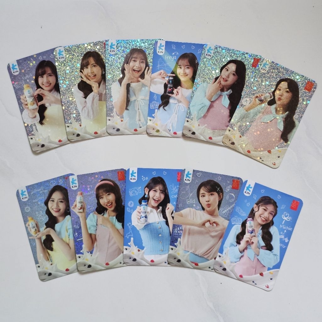 LIMITED Photocard JKT48 X KIN (Freya, Michie, Marsha, Christy, Gracia, Ella, Muthe, Gita, Kathrina, 