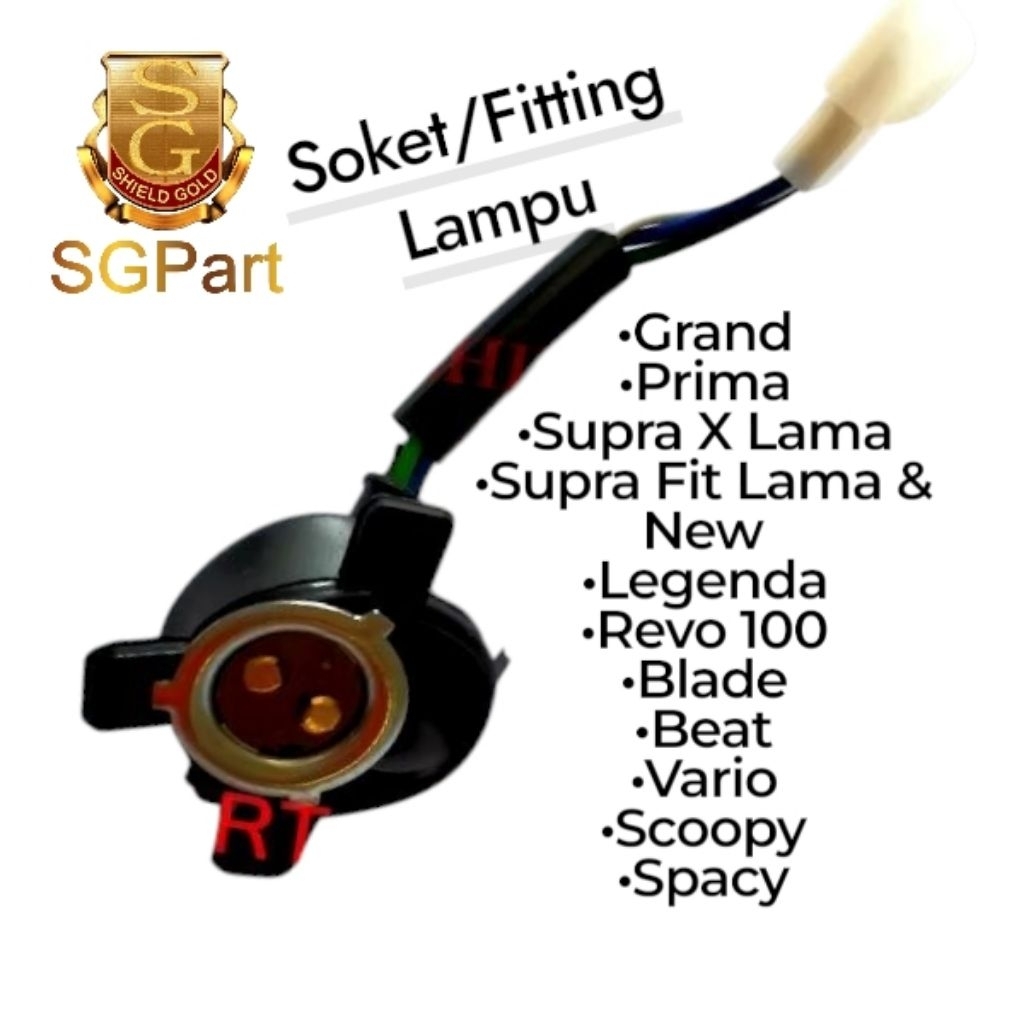 FITTING LAMPU GRAND SGPART SOKET LAMPU MOTOR GN5 SUPRA ASTREA SUPRA X 125 FIT – AWET MUDAH PASANG