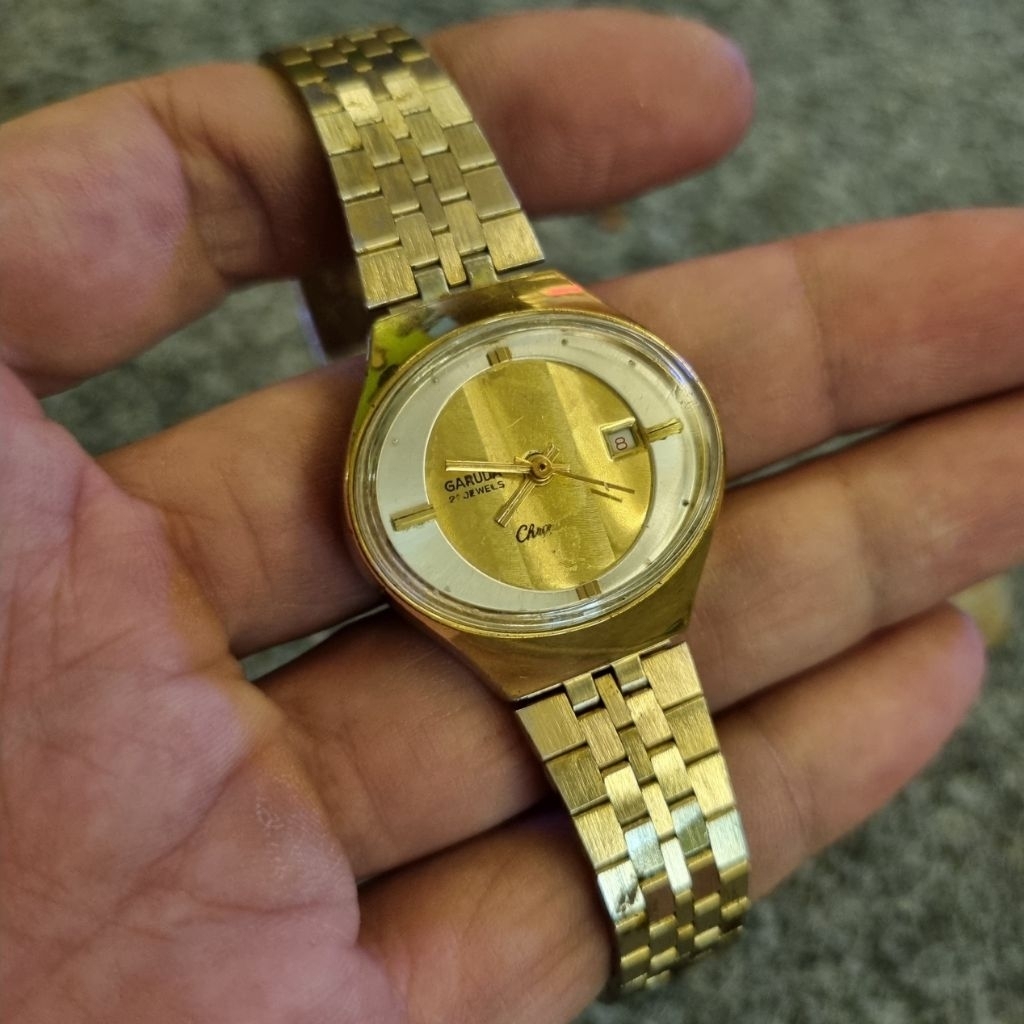 Jam tangan Garuda Commander vintage Original
