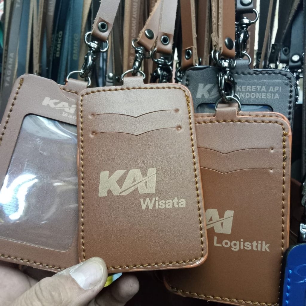 lanyard id card KAI wisata gantungan+dompet id card KAI berkualitas tinggi