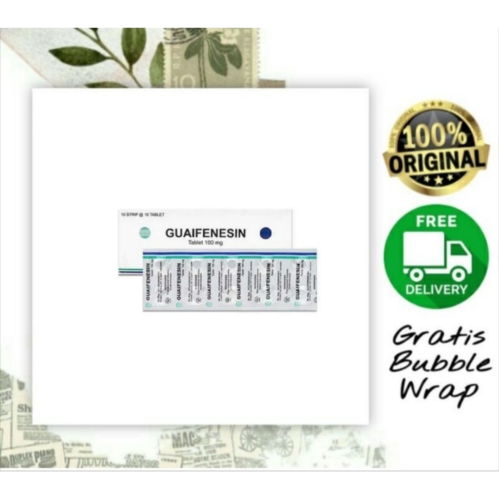 GG Guaifenesi 100 mg Tablet Obat Batuk Berdahak