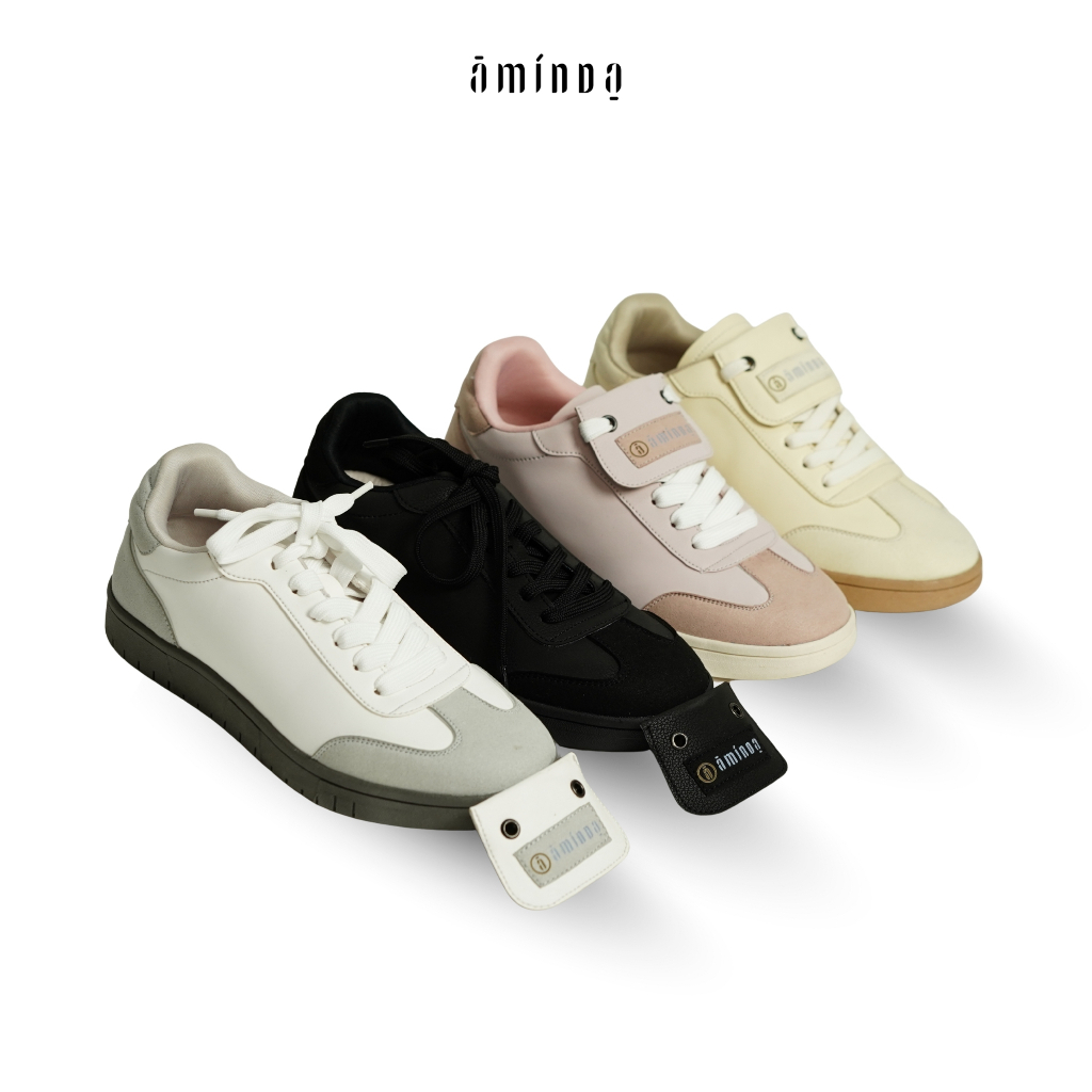 Aminda Chloe Series - Sepatu Sneakers Kekinian Bisa 2 Style best seller