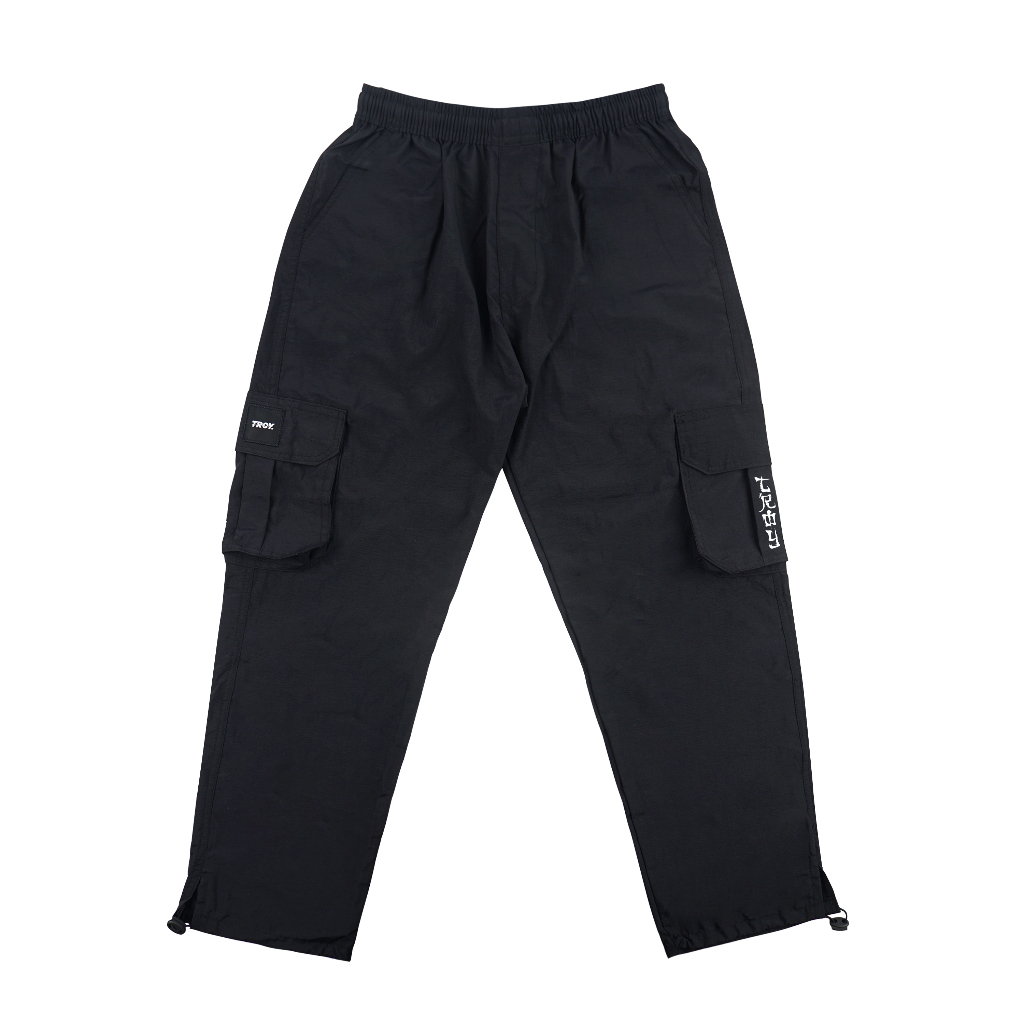 Troy Company Long Cargo Pants Black Ronin - Celana Panjang Cargo Hitam LCT 3343