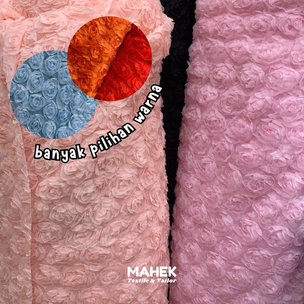 Tile 1000 Mawar 3D Premium / Tile Seribu Bunga Mawar / Tile Full Bunga / Kain Full Tile Bunga / Untu