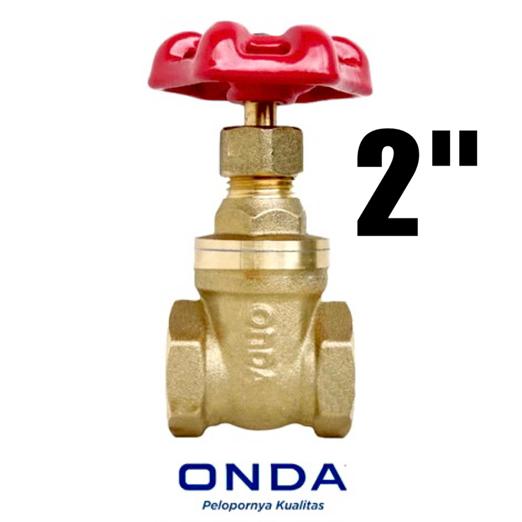 gate valve ONDA 2 inch / gate valve kuningan ONDA 2 inch / stop kran gate valve ONDA 2 inch / stop k