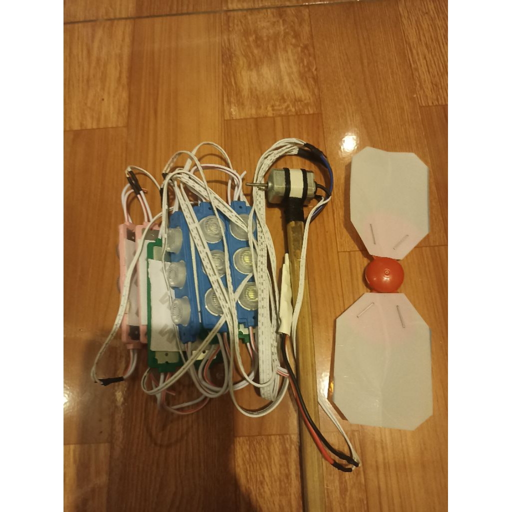 Paket lampu layangan dinamo+modul+kipas+lampu siap pasang