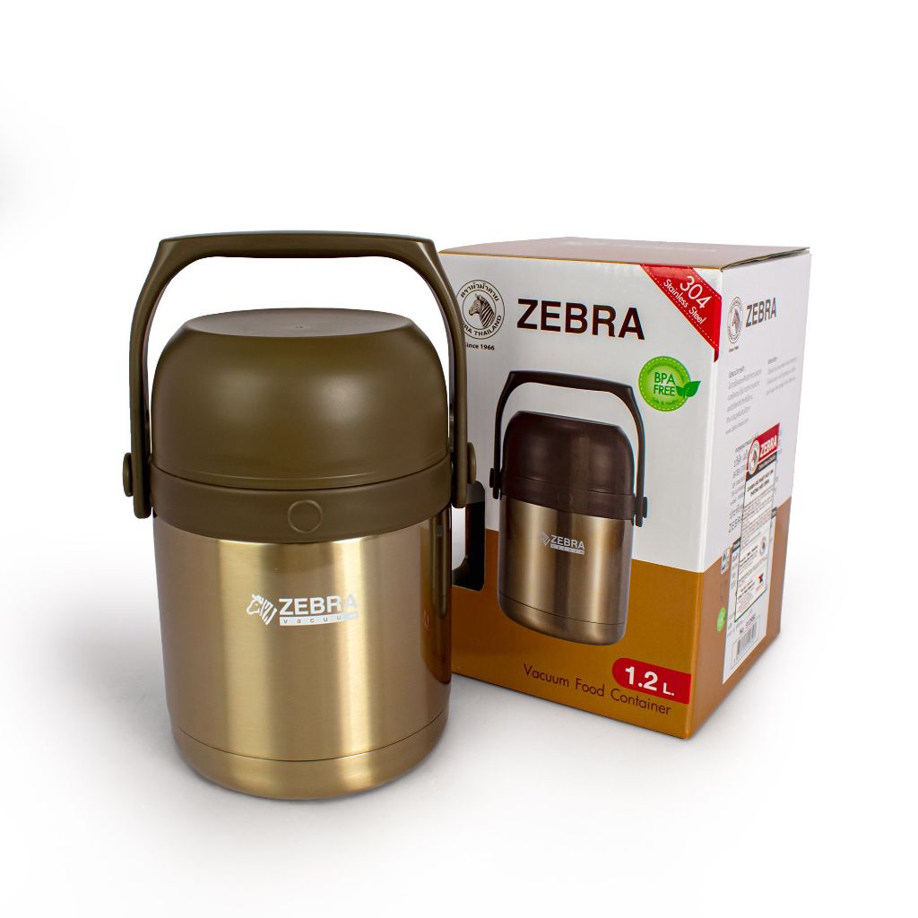 Rantang Tunggal Zebra / Rantang Stainless / Rantang Stenlis Vacuum Food Container 1,2L ZEBRA 912950