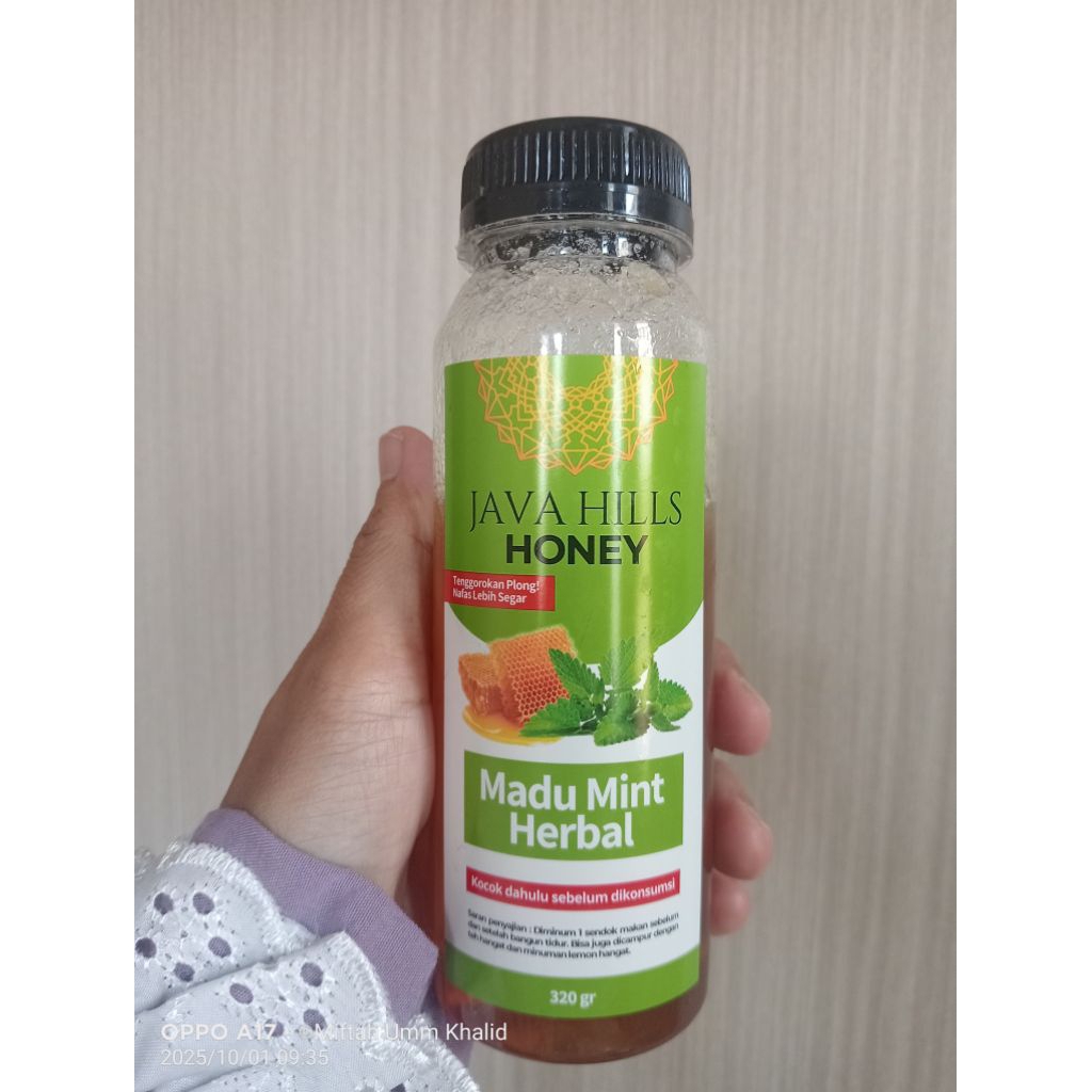 Madu Herbal Mint Java Hills Honey, Java Hills Honey Madu Mint, Madu Herbal, Madu Original Organik