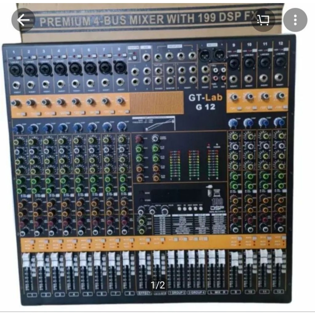 MIXER 12 CHANNEL GT LAB BY RDW G 12 GEN 2 + FREE HARDCASE KOPER
