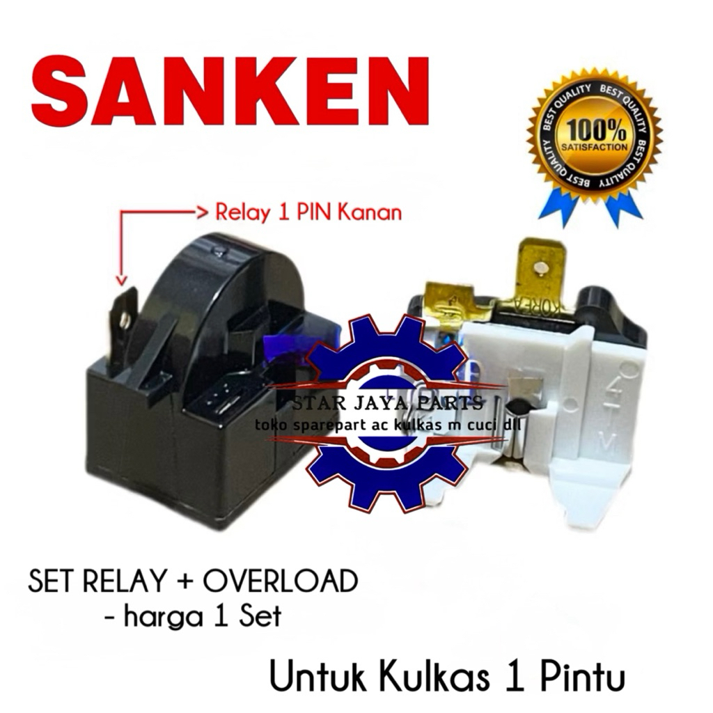 Relay Ptc Overload Kulkas AQUA 1 Pintu