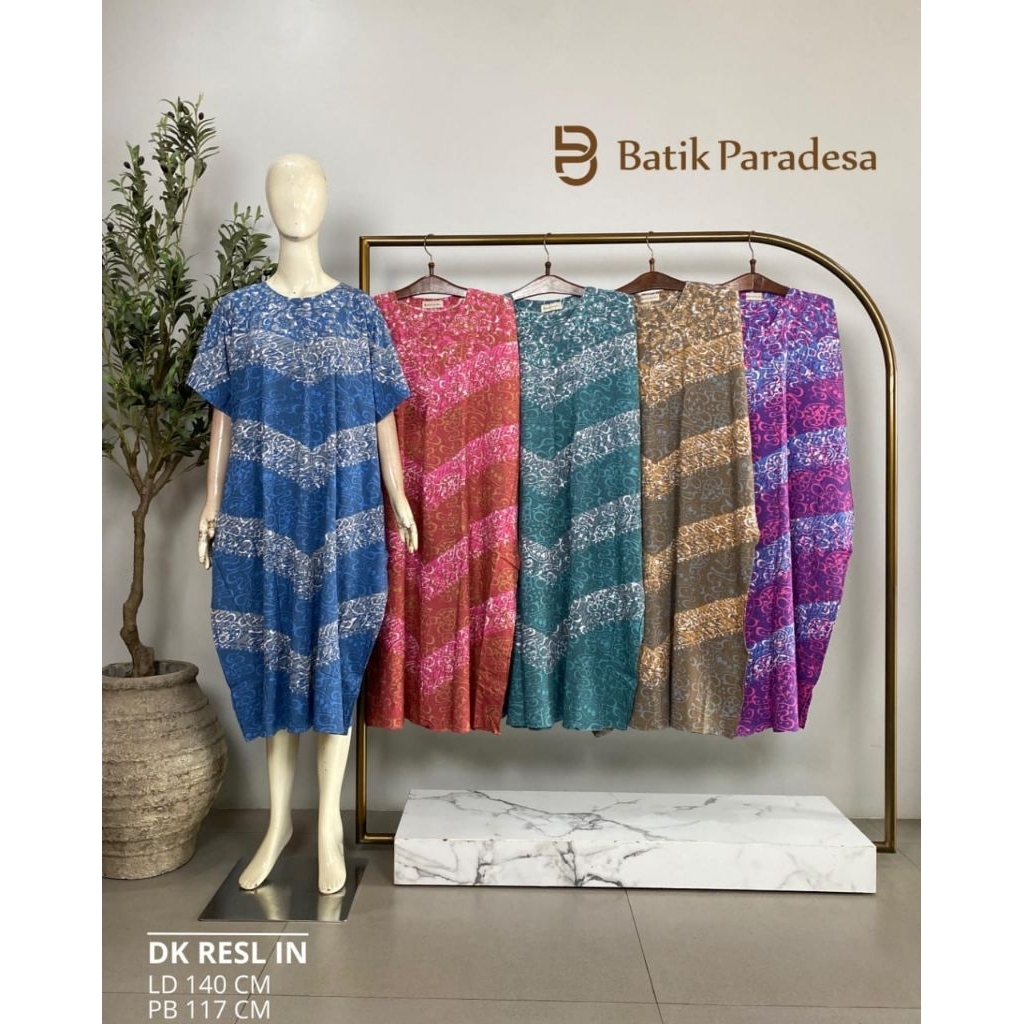 Daster Batik Pekalongan Daster Busui Daster Kalong Resleting All Size Batik Paradesa by Batik Huza
