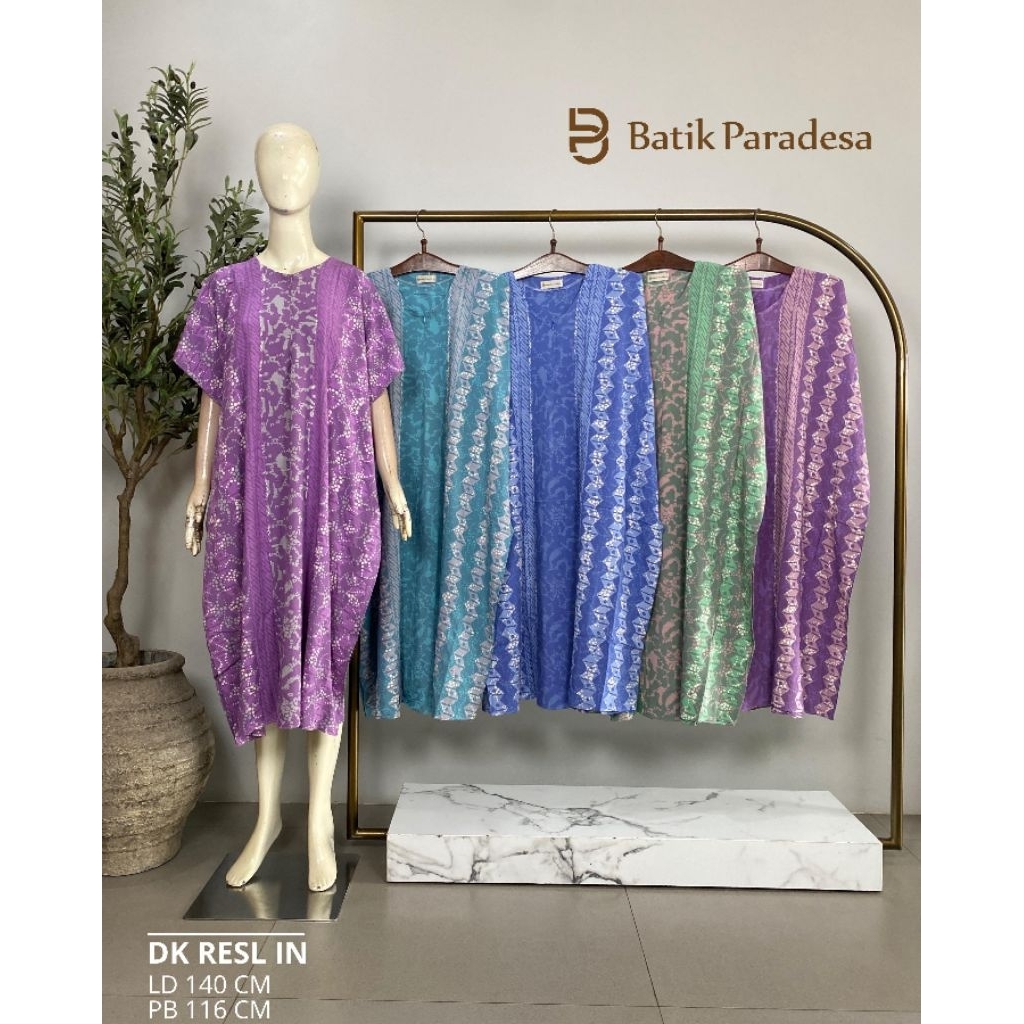 Daster Batik Pekalongan Daster Busui Daster Kalong Resleting All Size Batik Paradesa by Batik Huza