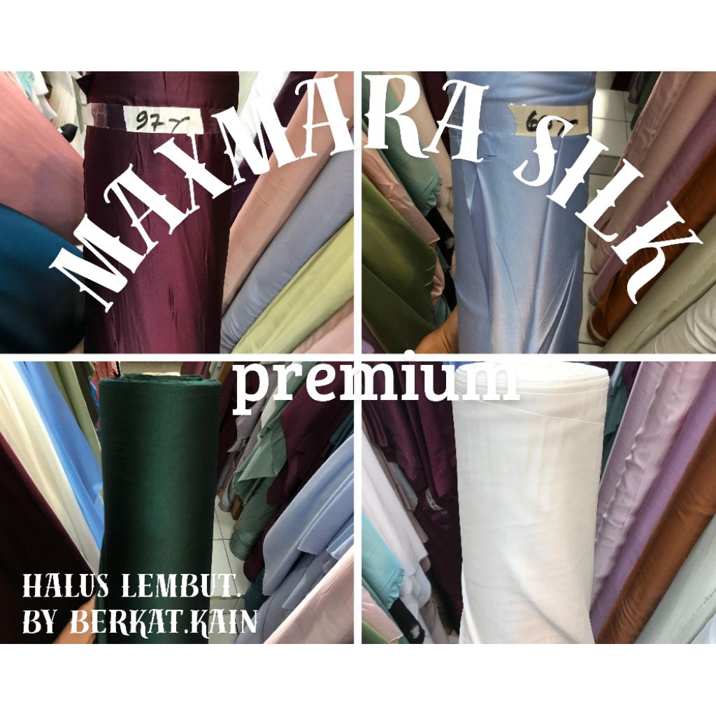 Kain Satin Maxmara Premium ~ Kain Satin Maxmara Luxury ~ Kain Satin Maxmara Halus Lembut