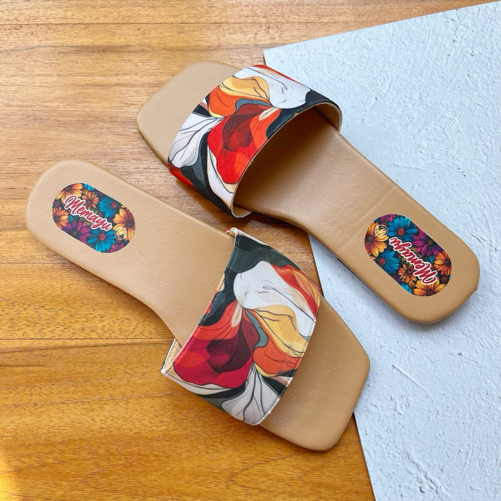 Sandal kain Wanita Memayu Meswari Flat Sandal Daily