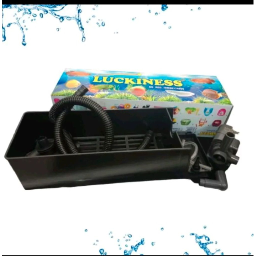 POMPA AQUARIUM LUCKINESS 900F BOX FILTER SEDANG MEDIA FILTER AQUARIUM