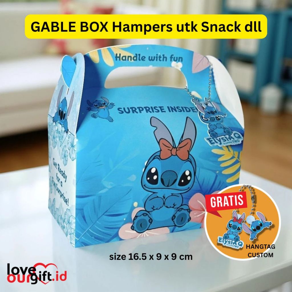 Gable Box kotak snack hampers ulang tahun
