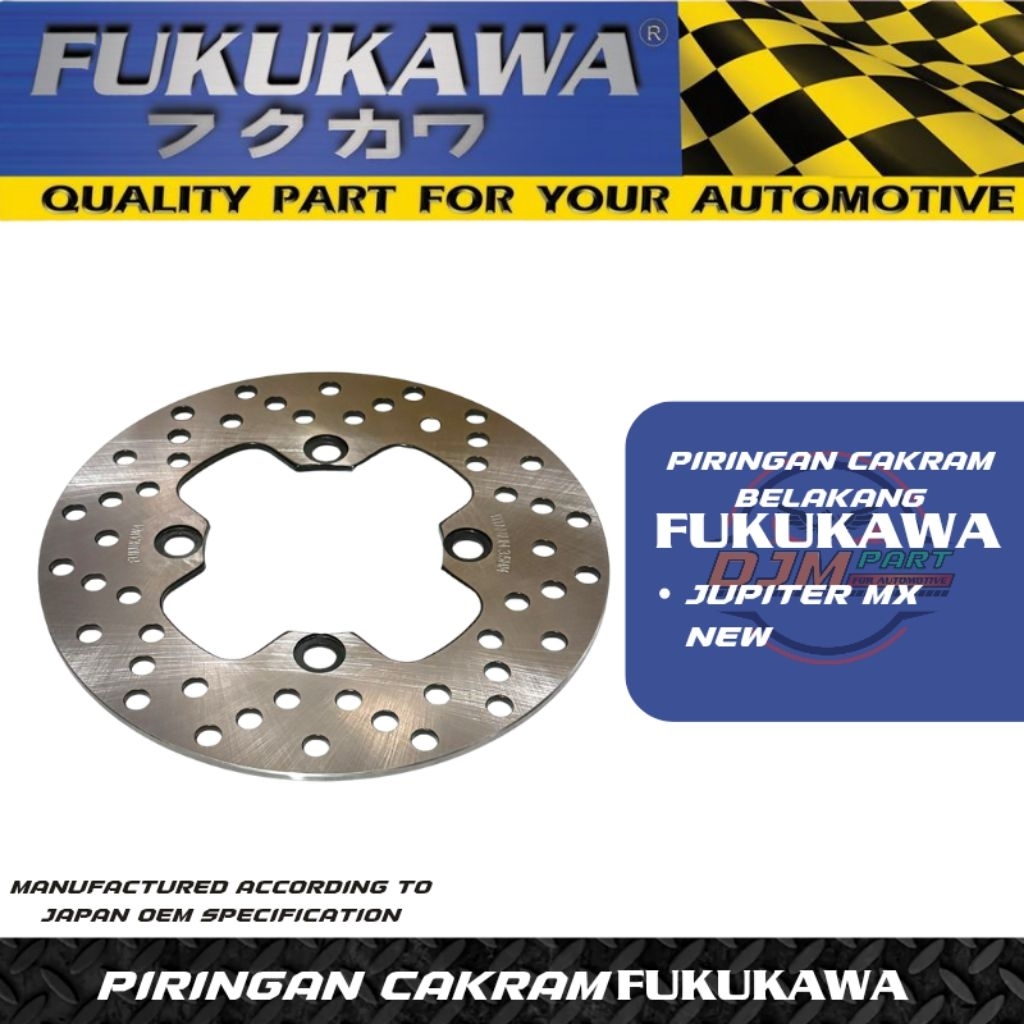 Piringan Cakram Belakang Jupiter Mx New 50C 3.5mm Original Fukukawa