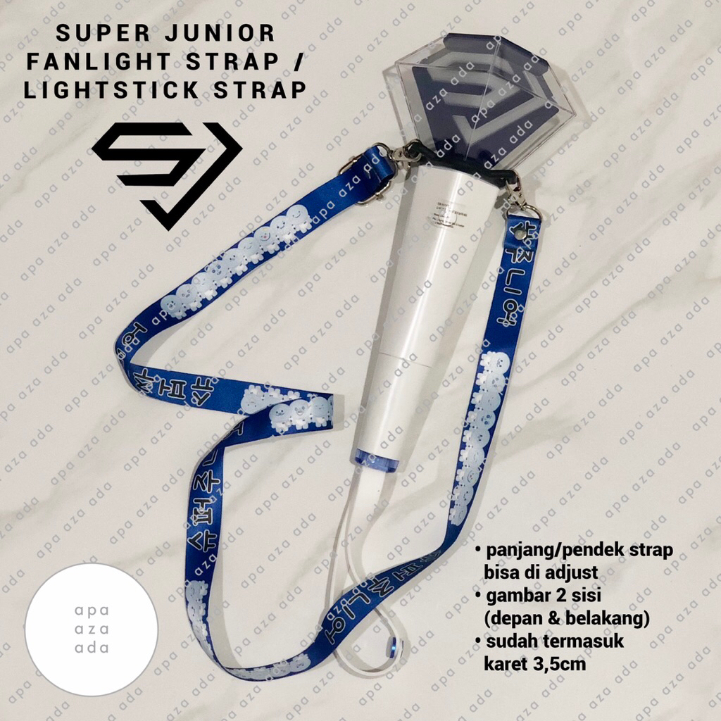 SUPER JUNIOR FANLIGHT STRAP / SUPER JUNIOR LIGHTSTICK STRAP #sjmarket SJ Market LEETEUK HEECHUL YESU