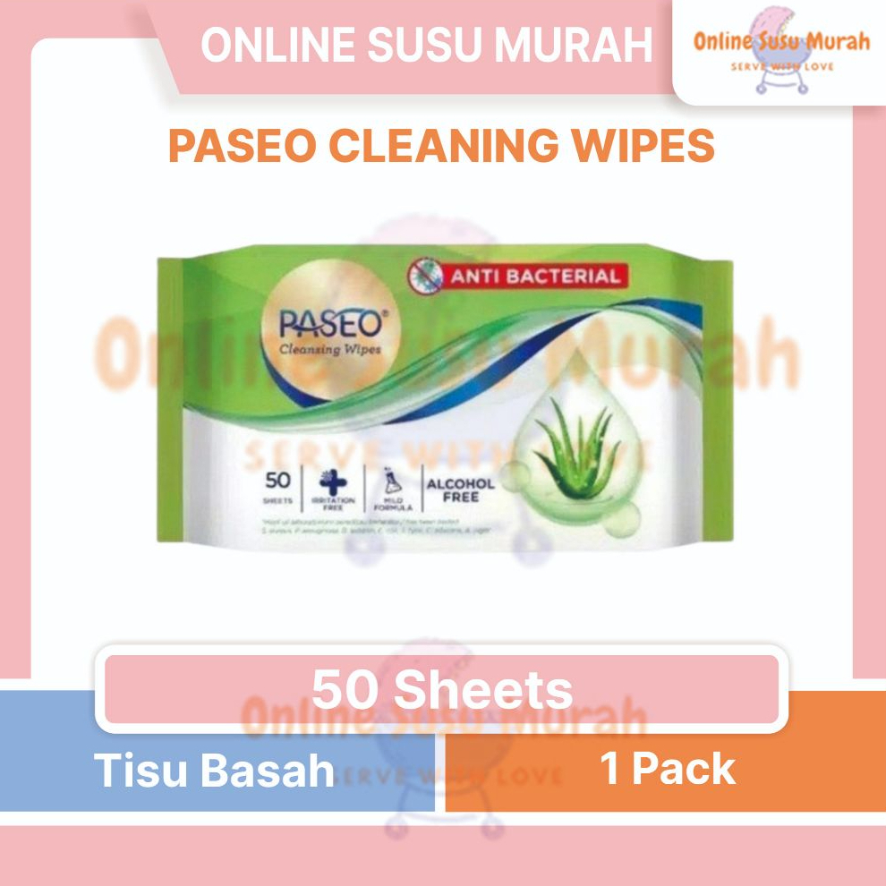 PASEO WIPES / TISU BASAH 50S PLTS