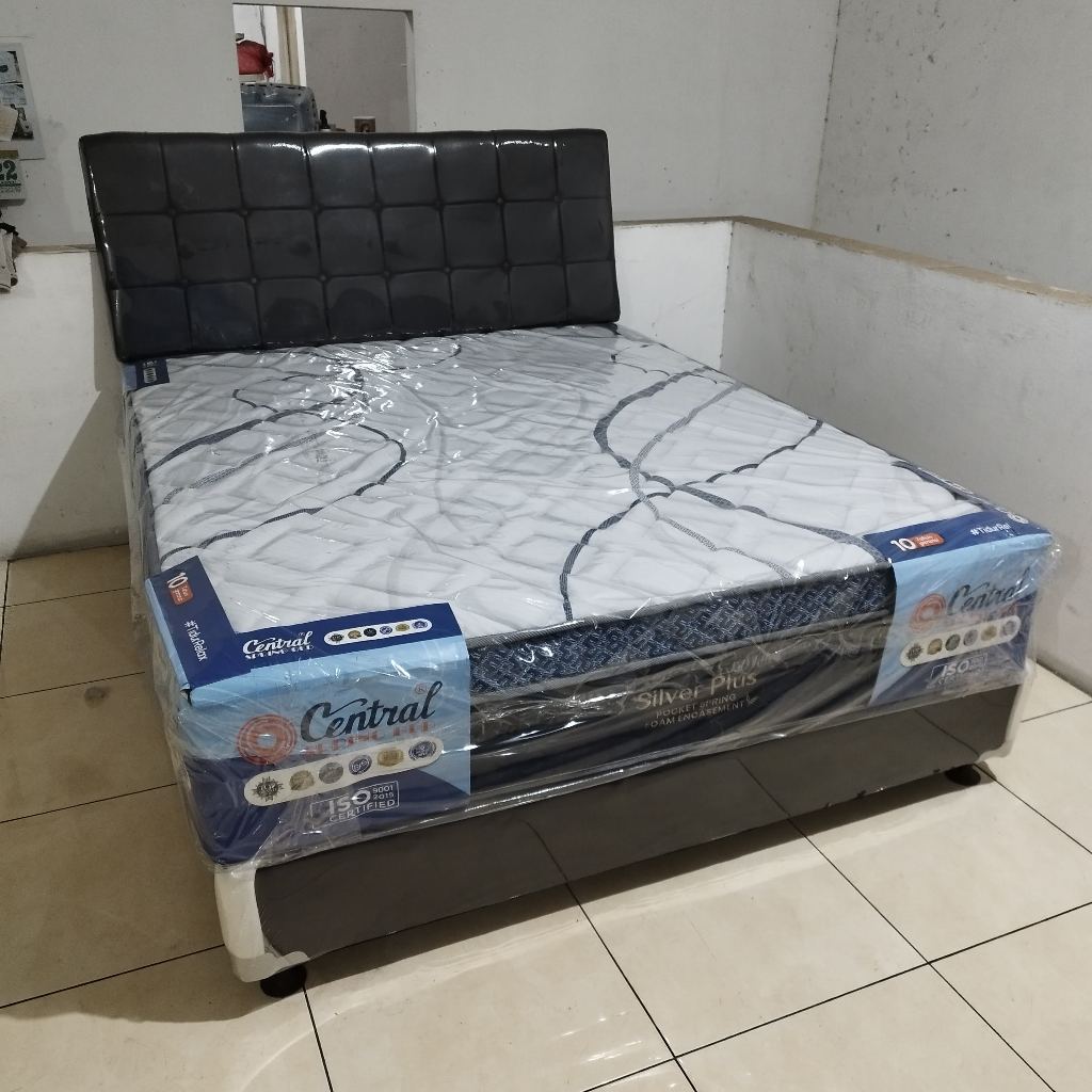 KASUR SPRINGBED CENTRAL POCKET SPRING SILVER PLUS / DELUXE PLUS