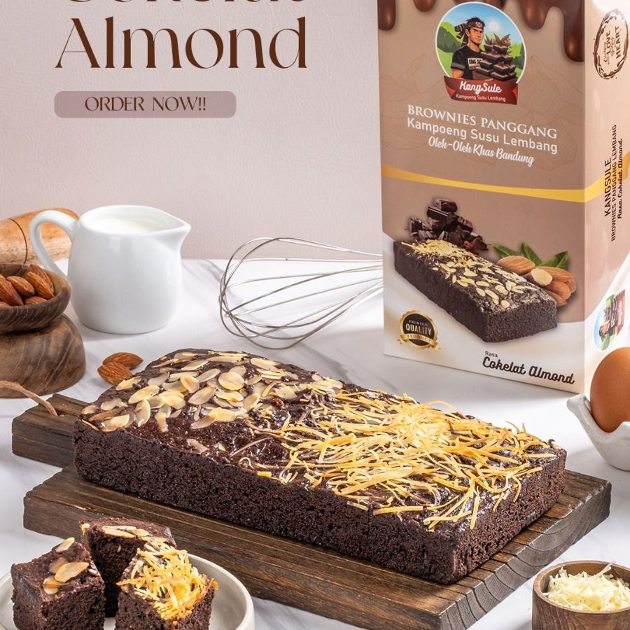 Brownies panggang dan brownies skat Lembang Kang Sule (Bisa Luar kota, luar P.JAWA)