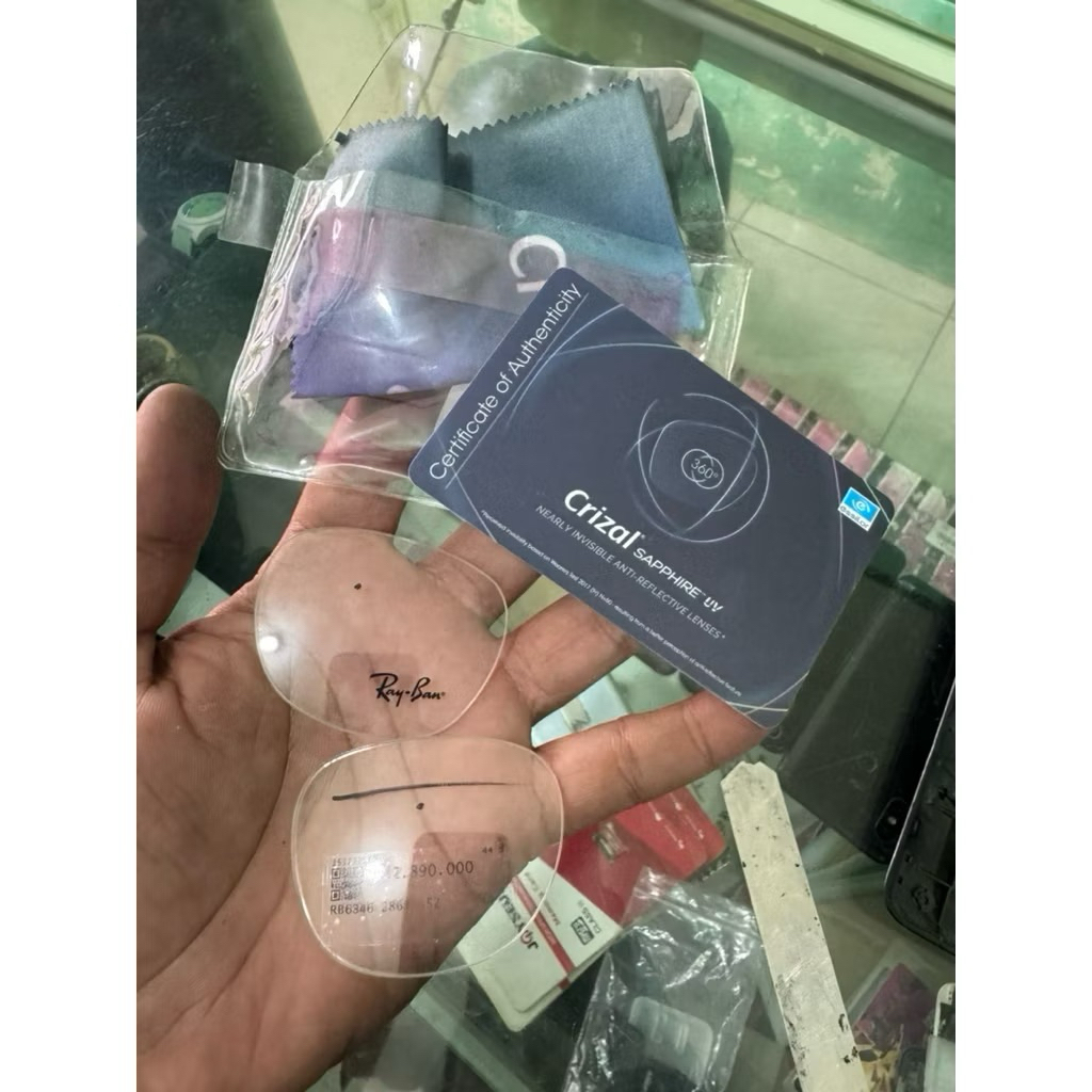 LENSA PENGGANTI KACAMATA RAY-BAN RB6346 2861 S52 LENS REPLACEMENT ORIGINAL 100%