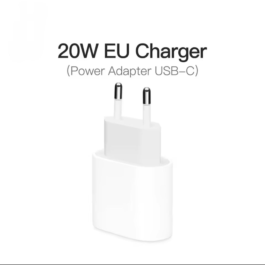 Adaptor Charger USB-C 20W Fast Charging Kompatibel iPhone 12 13 14 15 Pro Max / iPad / Samsung / And