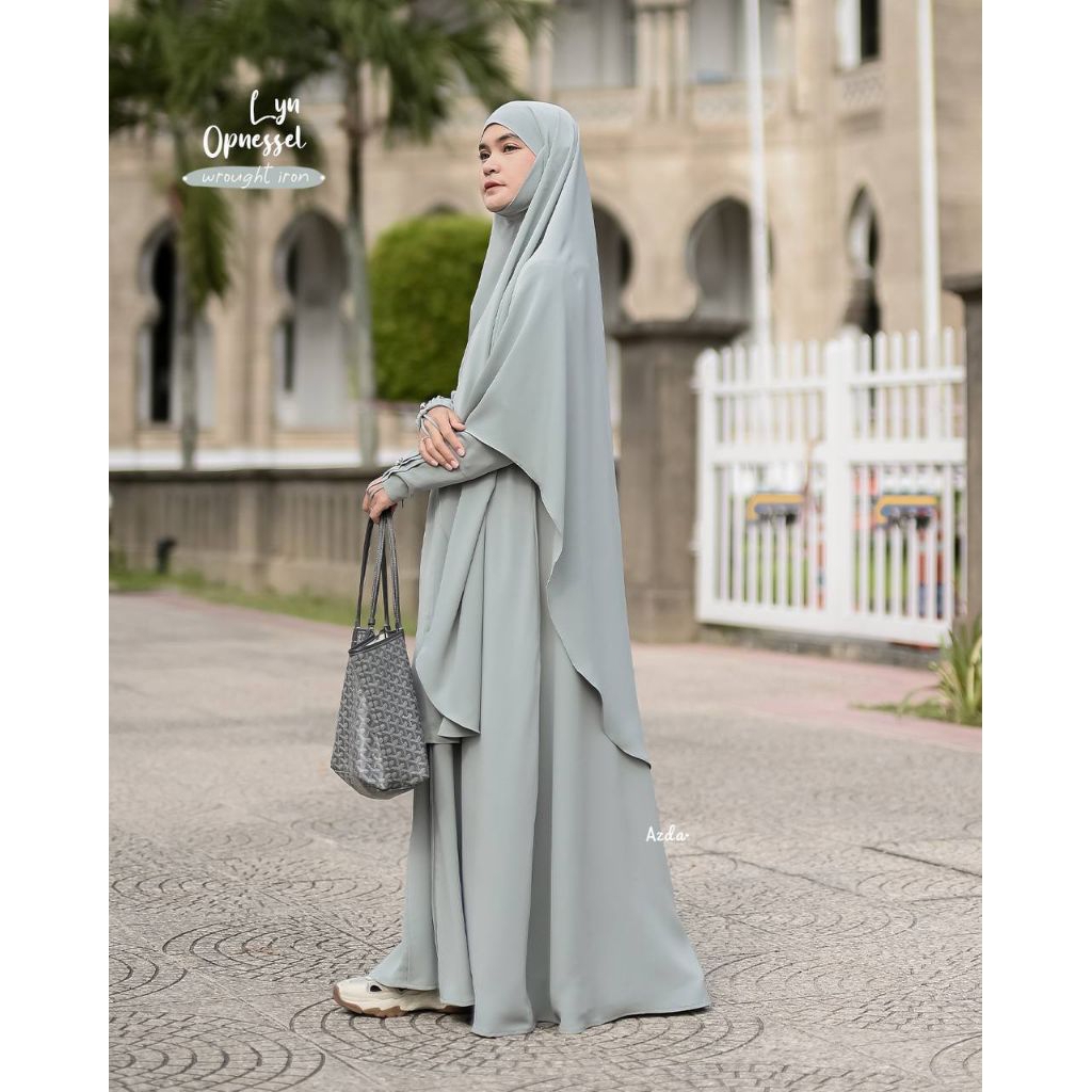 Gamis Lyn Opnesel Set Fk | Gamis Set Murah | Gamis Azda