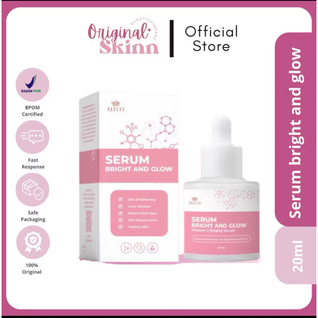 Mayra Bright And Glow Serum(kering mencerahkan vitamin wajah)