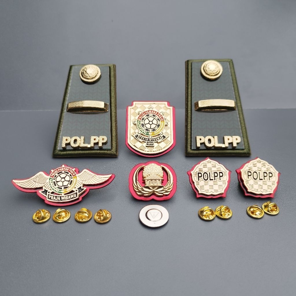 Paket Atribut Pol Pp Pangkat 2A 2B 2C 2D / 3A 3B 3C 3D / 4A 4B Satpol Pp Lengkap Premium