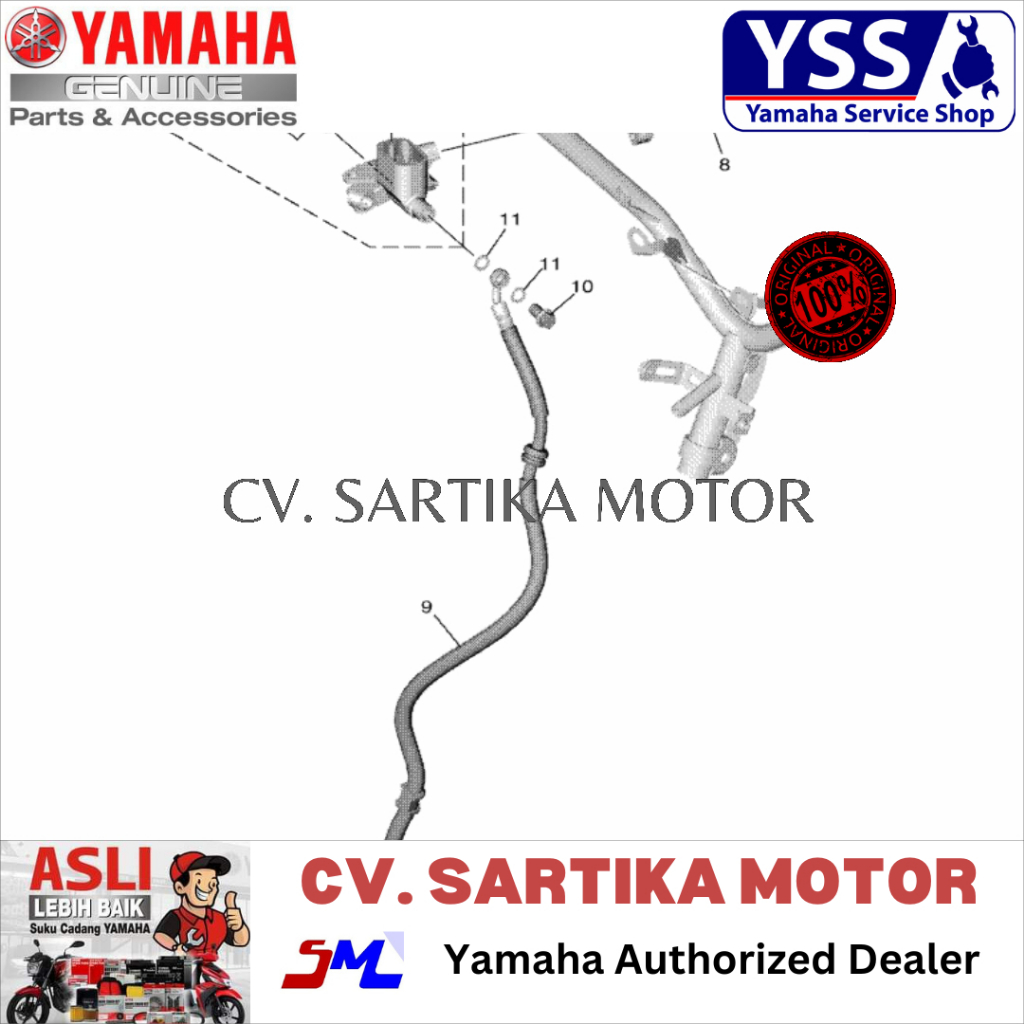 HOSE, BRAKE 1 FAZZIO/BEJ-F5872-00