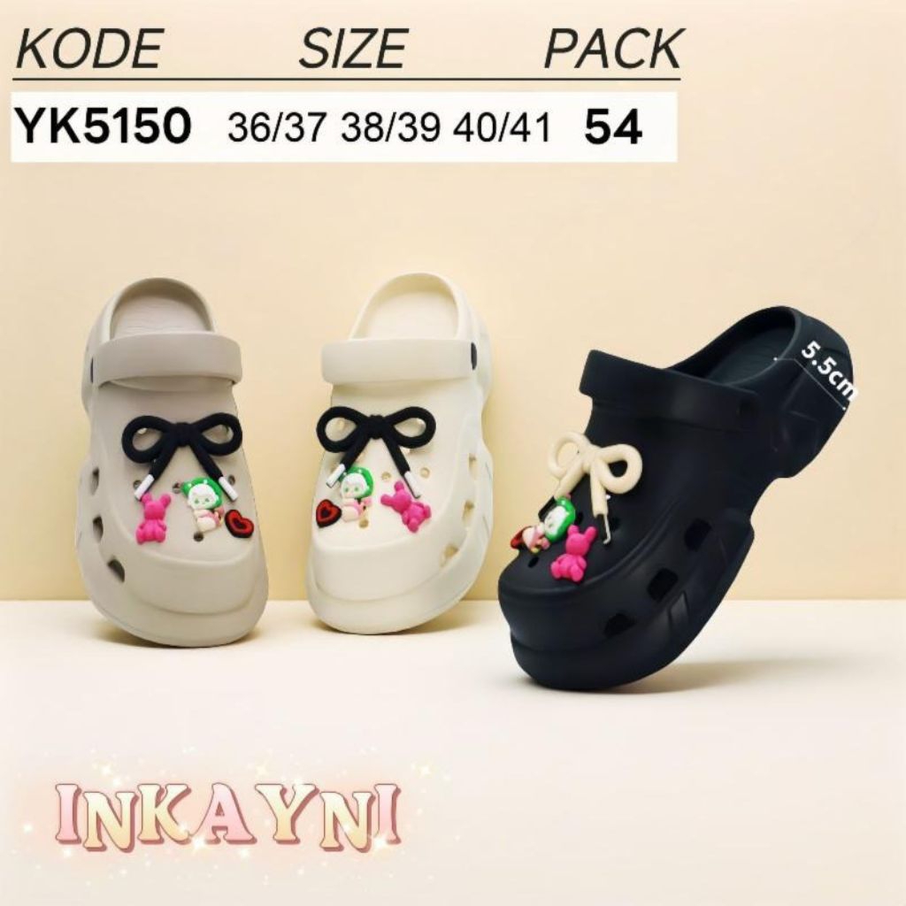 sendal cewek cross INKAYNI model pita-anti slip