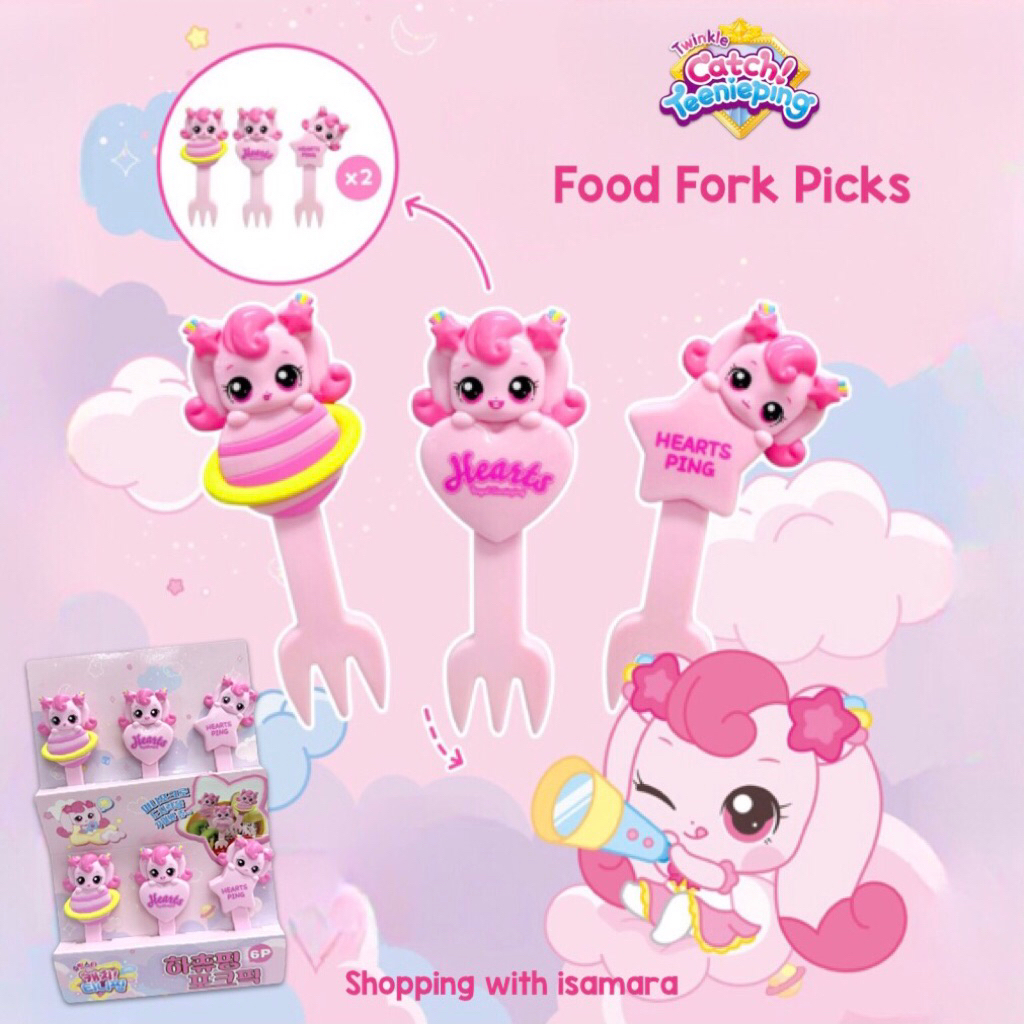 Character Food Fork Picks / Garpu Mini