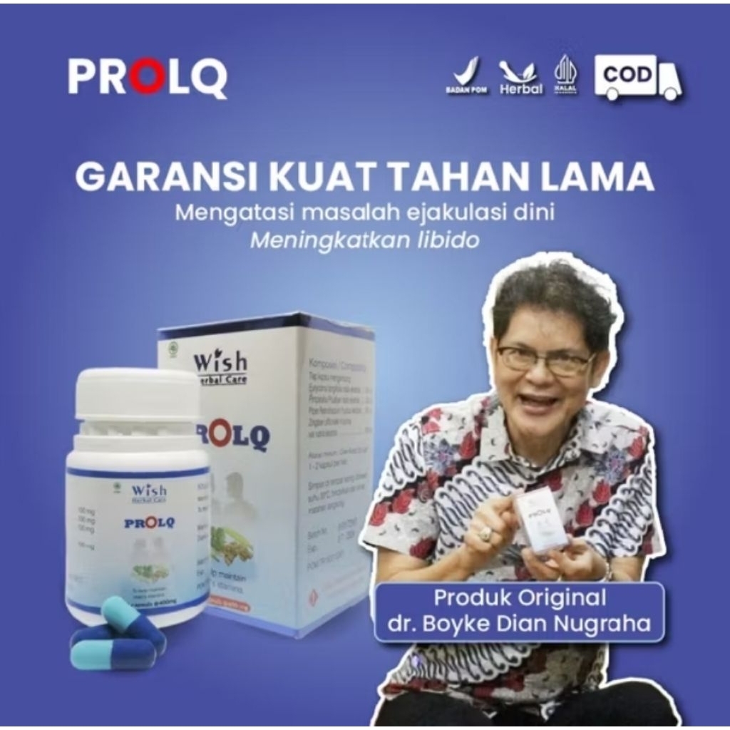 PRO-LQ Original Suplemen Herbal Penambah Stamina Pria BPOM