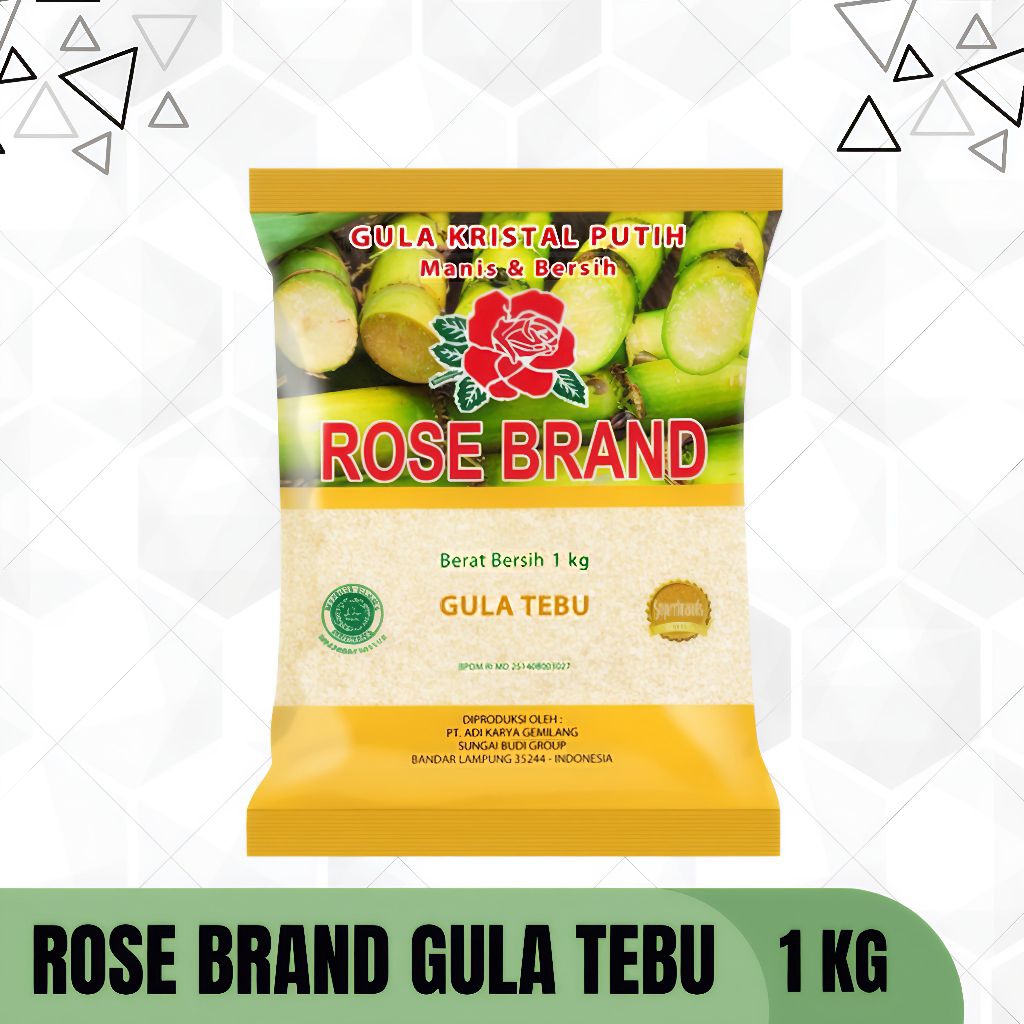 Rose Brand Gula Pasir Kuning 1Kg - Gula Pasir
