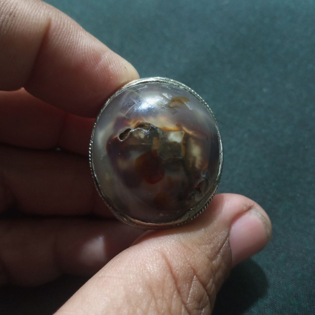 batu akik anggur/kalsedon combong antik lawas murah