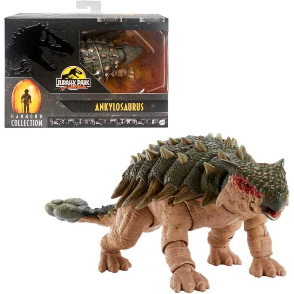 Mattel Jurassic World Mattel Jurassic Parrk Hammond Collection Ankylosaurus, Dinosaur Action Figure