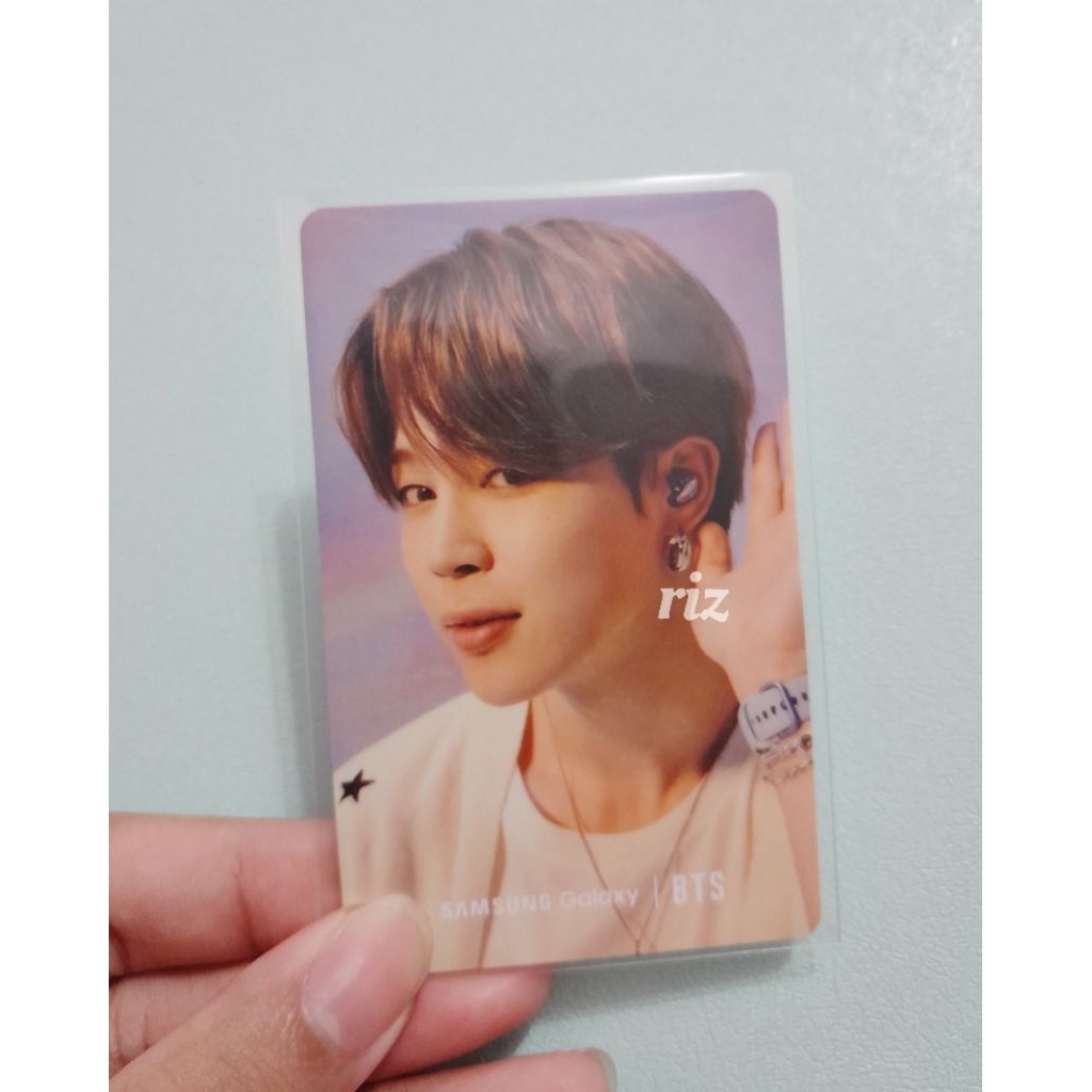 (Read Desk) PC PHOTOCARD BTS JIMIN FESTA CALENDAR  EARBUDS SAMSUNG