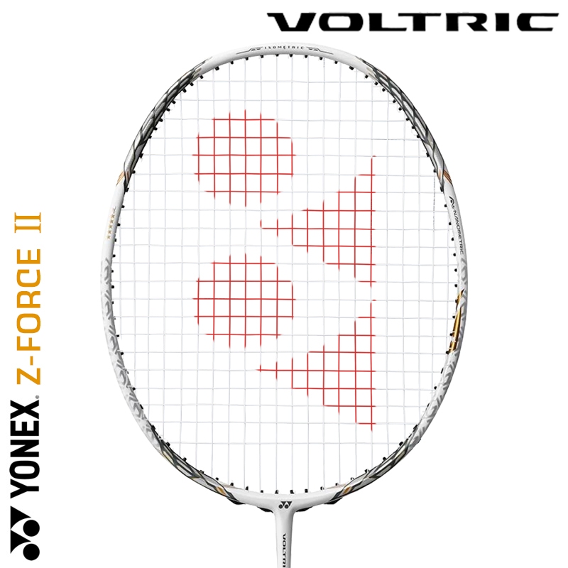 Bulu tangkis Racket Badminton YONEX VOLTRIC Z FORCE II WHITE Karbon Lengkap Individu 4U 26Lbs 83g Ma