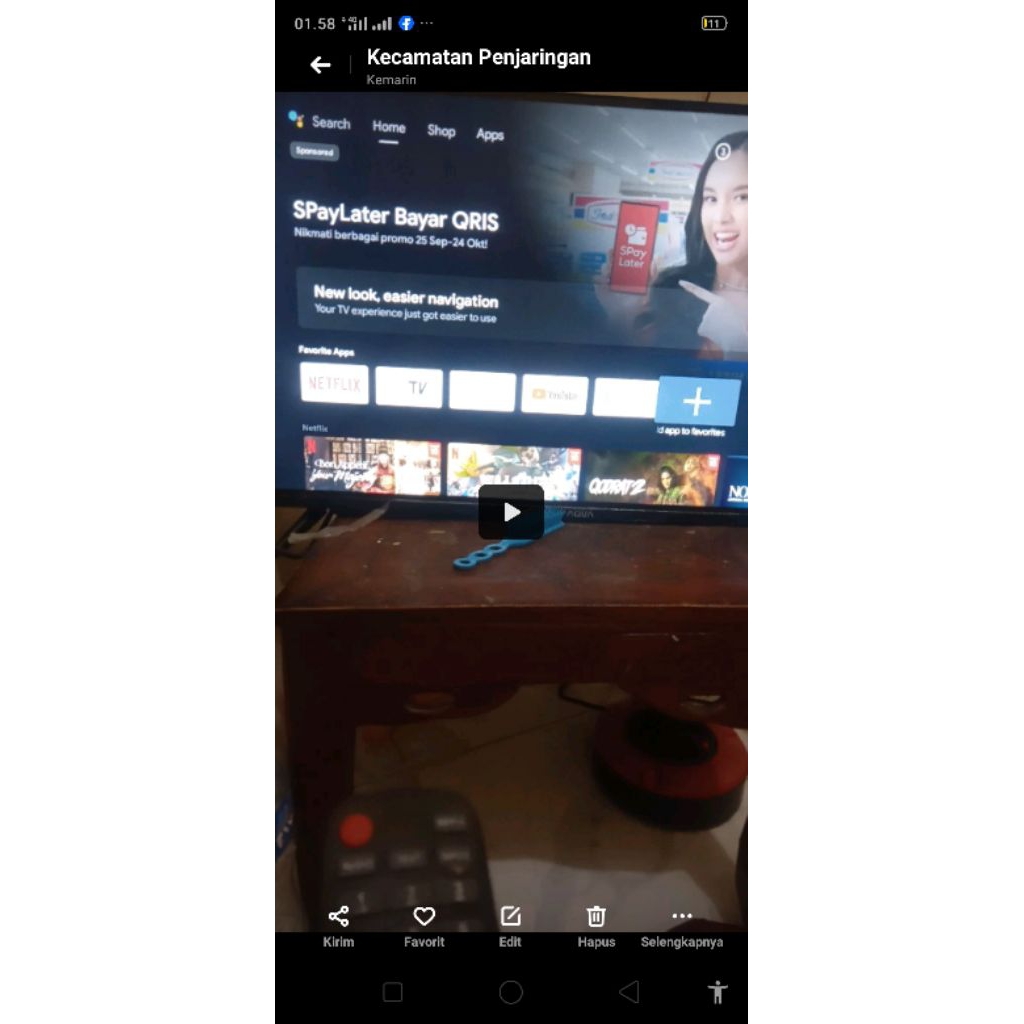 TV AQUA ANDROID 32 inci DVB2K seconds