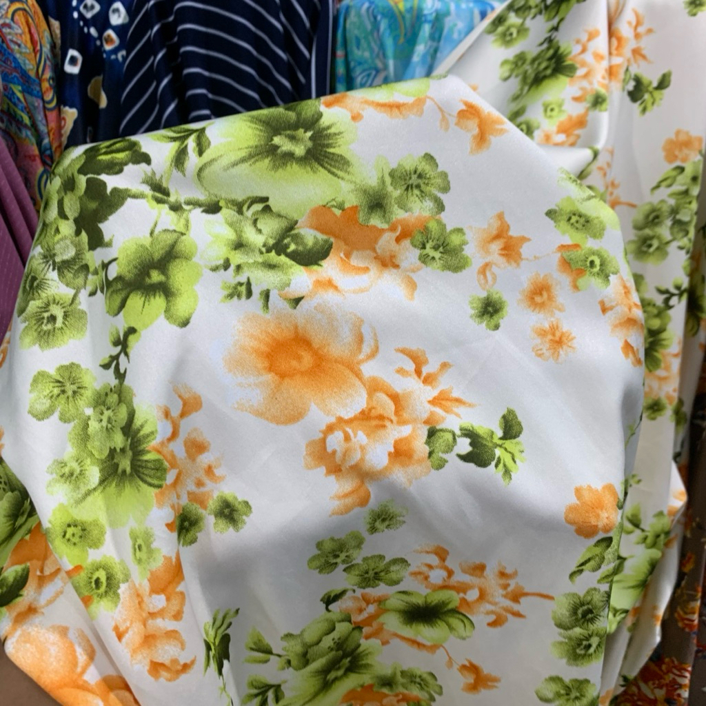 kain sutra silk premium - kain silk lembut - kain silk motif luxury