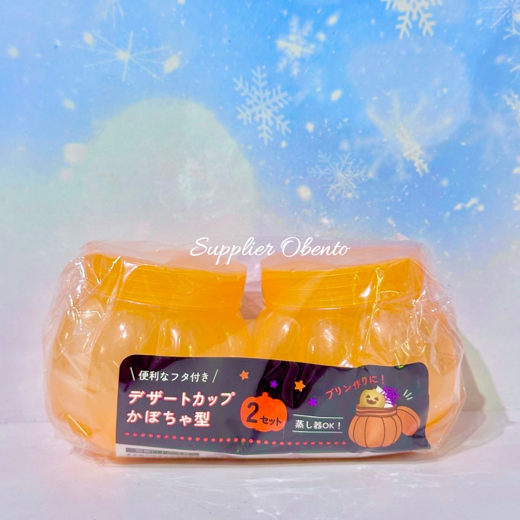 [Seria/Daiso] Halloween Cat Dessert Cup Sweet Cup Salad Case Bento Fruits Case Pumpkin Box - Wadah D