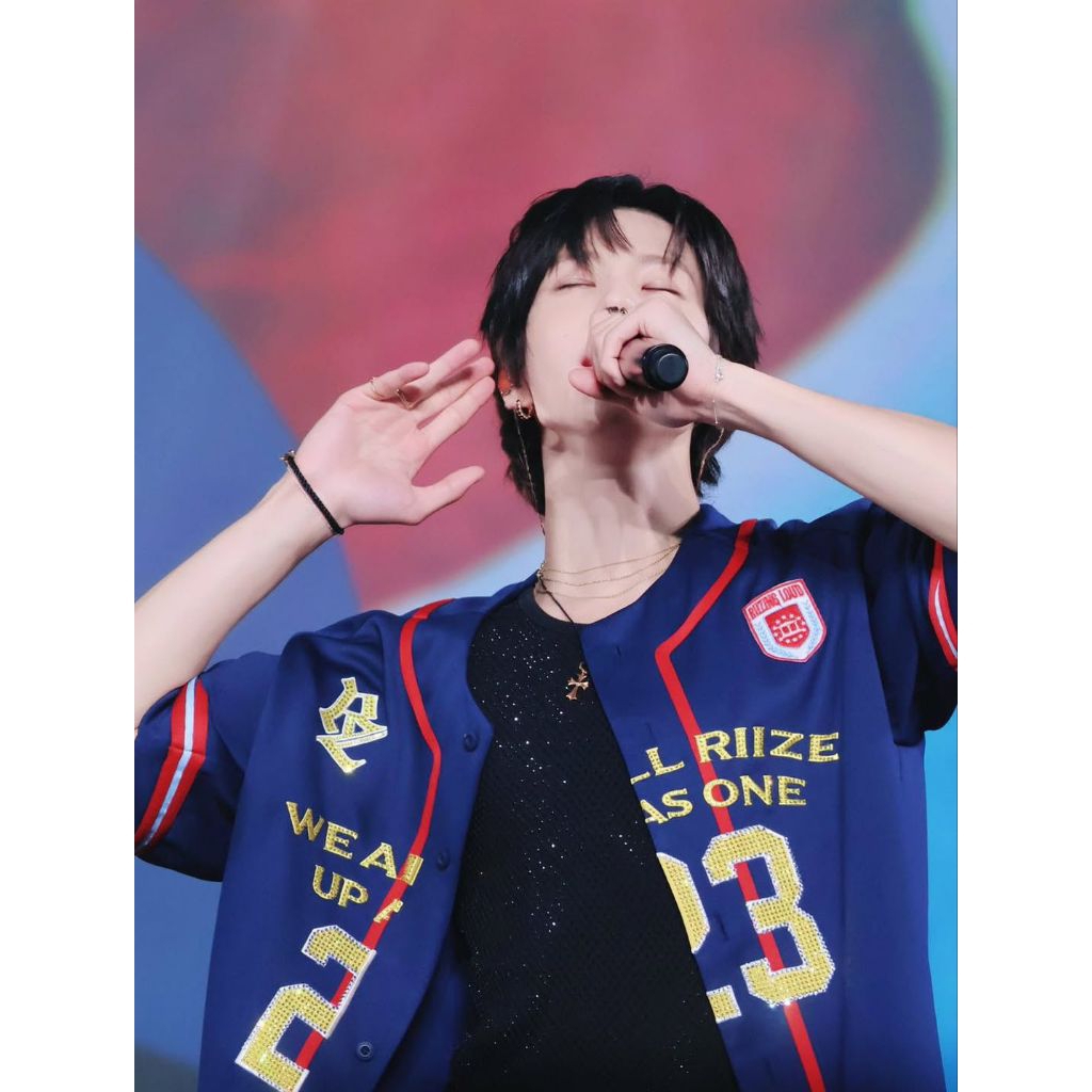 Jersey Baseball Riize x Worldtour Outerwear All member - Custom Nama & Nomor